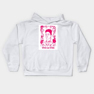 Frida Kahlo Viva La Vida Kids Hoodie